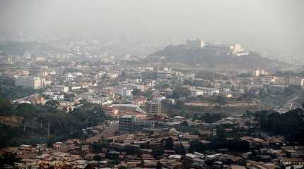 general view of buildings in Yaounde