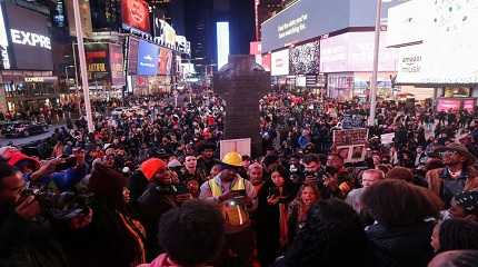 protest in New York
