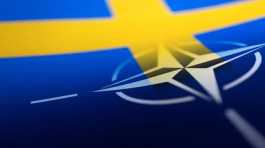 Swedish and NATO flags