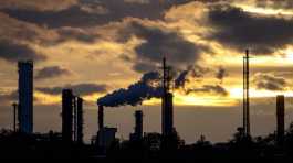 Pollution rises from the BASF chemical plant