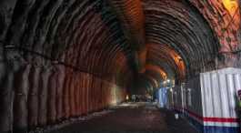 Zojila tunnel on Srinagar-Kargil-Leh highway