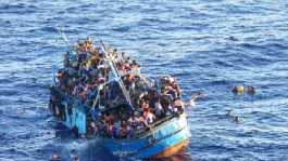 Refugee ship wreck boat