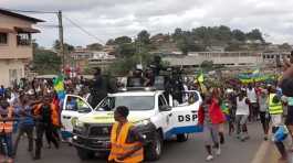 Protest in Gabon 