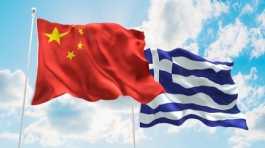 Greece, China flags