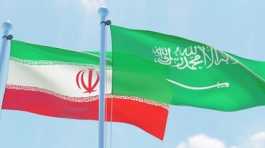 Iran Saudi flags