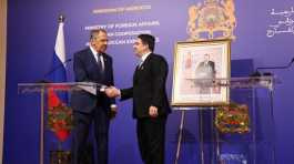 Moroccan Foreign Minister Nasser Bourita with Russian Foreign Minister Sergey Lavrov