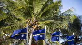 National flags in Nauru